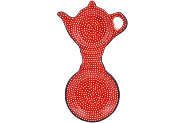 8" Tea Bag or Lemon Plate - Red Sea