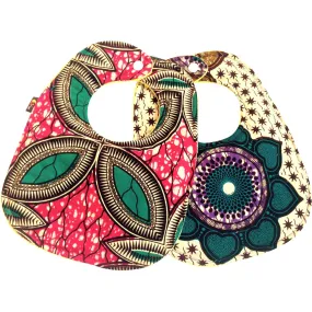 Abena African Print Baby Bib Set