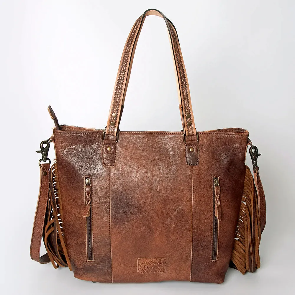 American Darling Stamped Tooled Leather Cheetah Bag