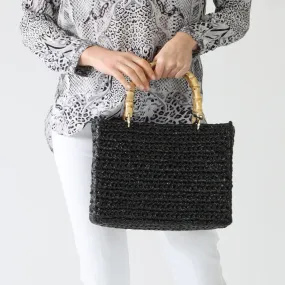 Black Venere Medium Tote Bag