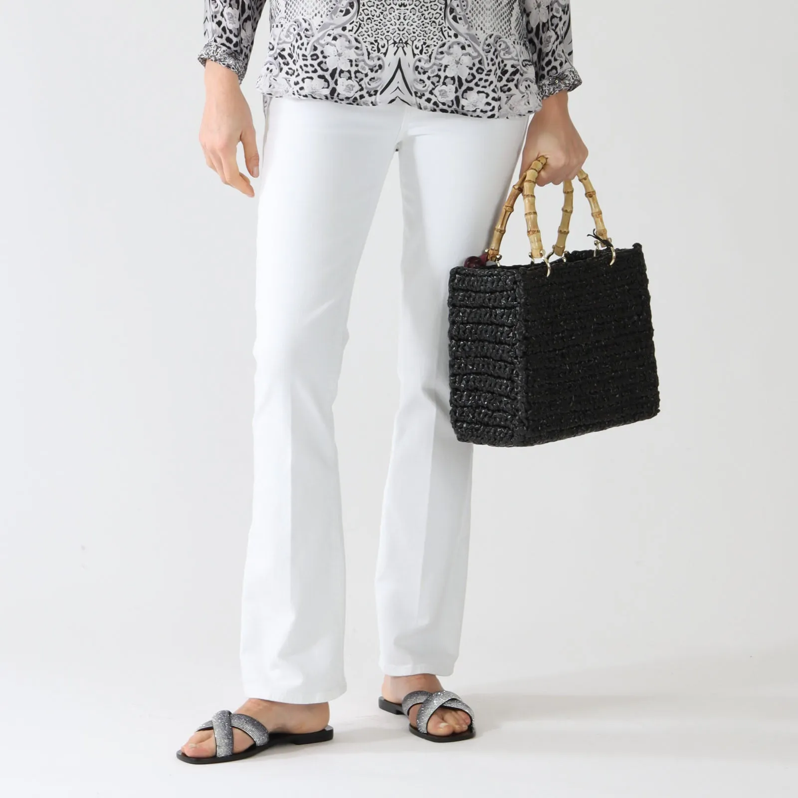 Black Venere Medium Tote Bag