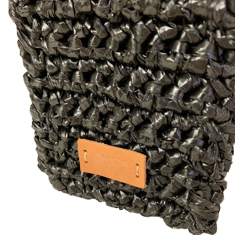 Black Venere Medium Tote Bag