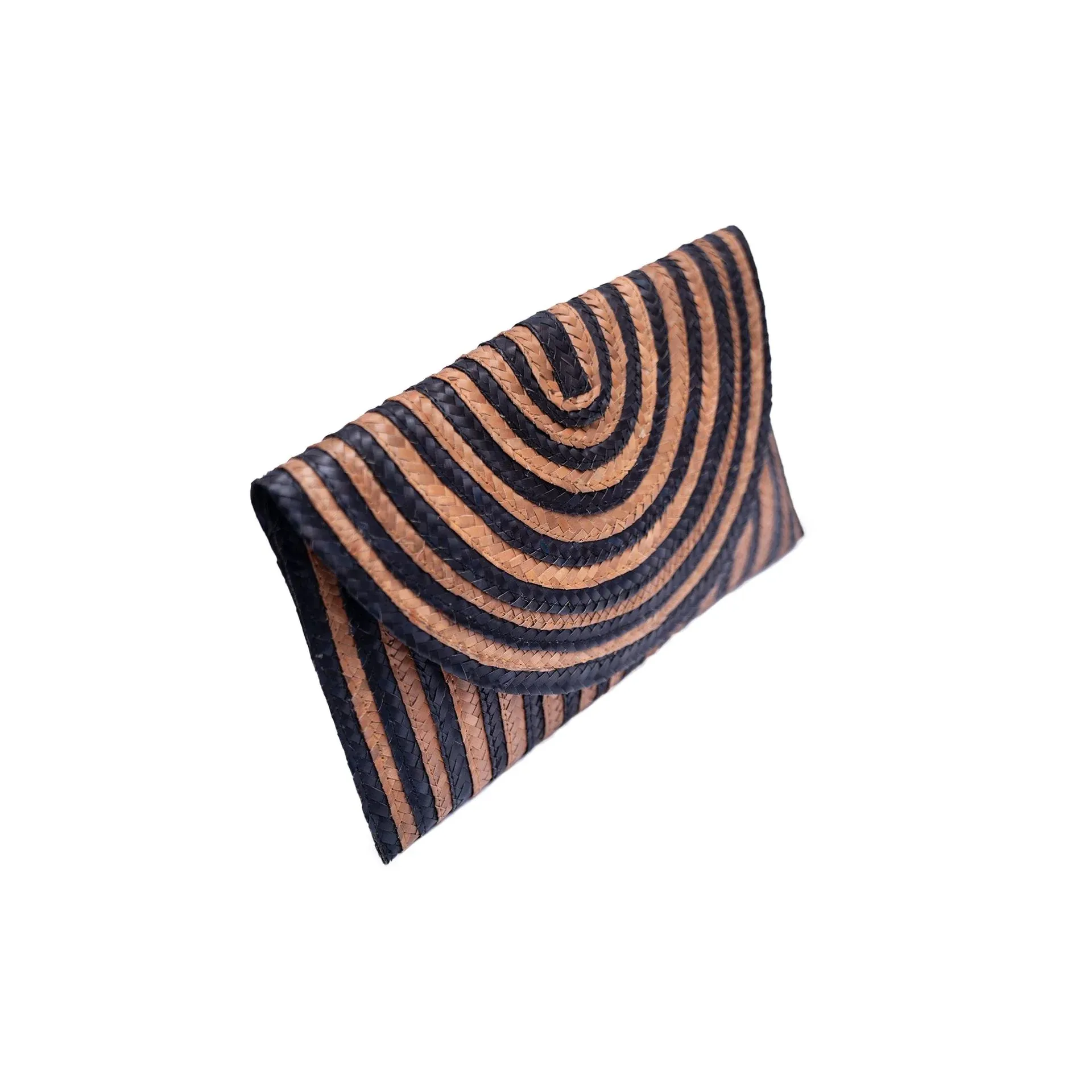 Brooke - Cream/Black Small Clutch
