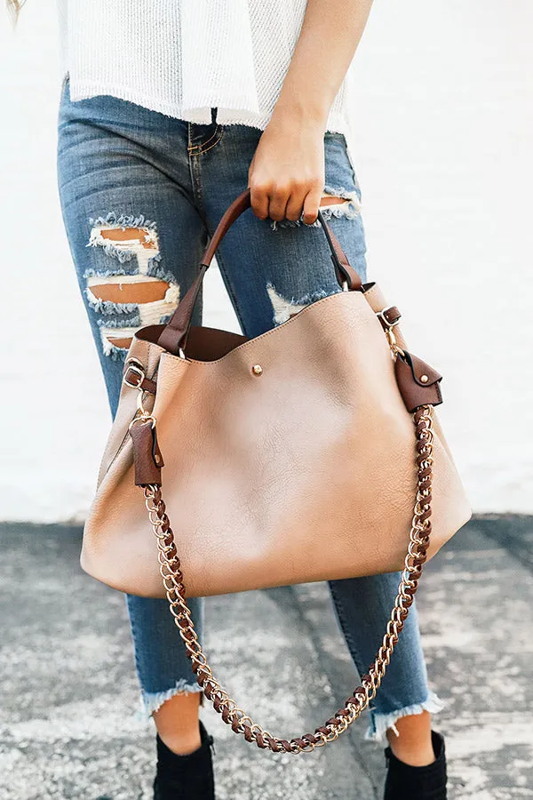 Brooklyn Bliss Tote Bag In Taupe