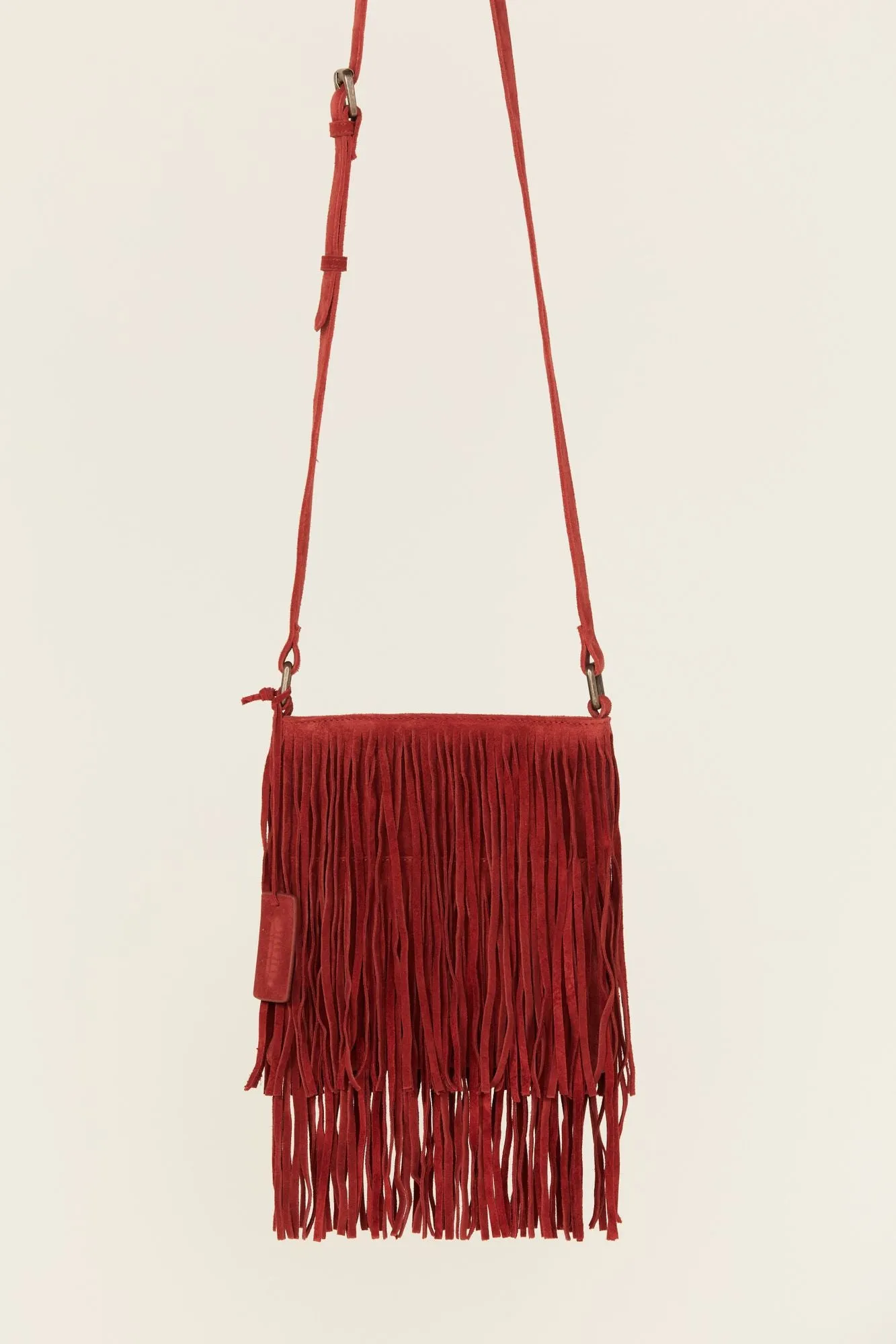 Camarillo Suede Fringe Crossbody Bag
