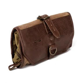 Campaign Waxed Canvas Roll-Up Shave Kit