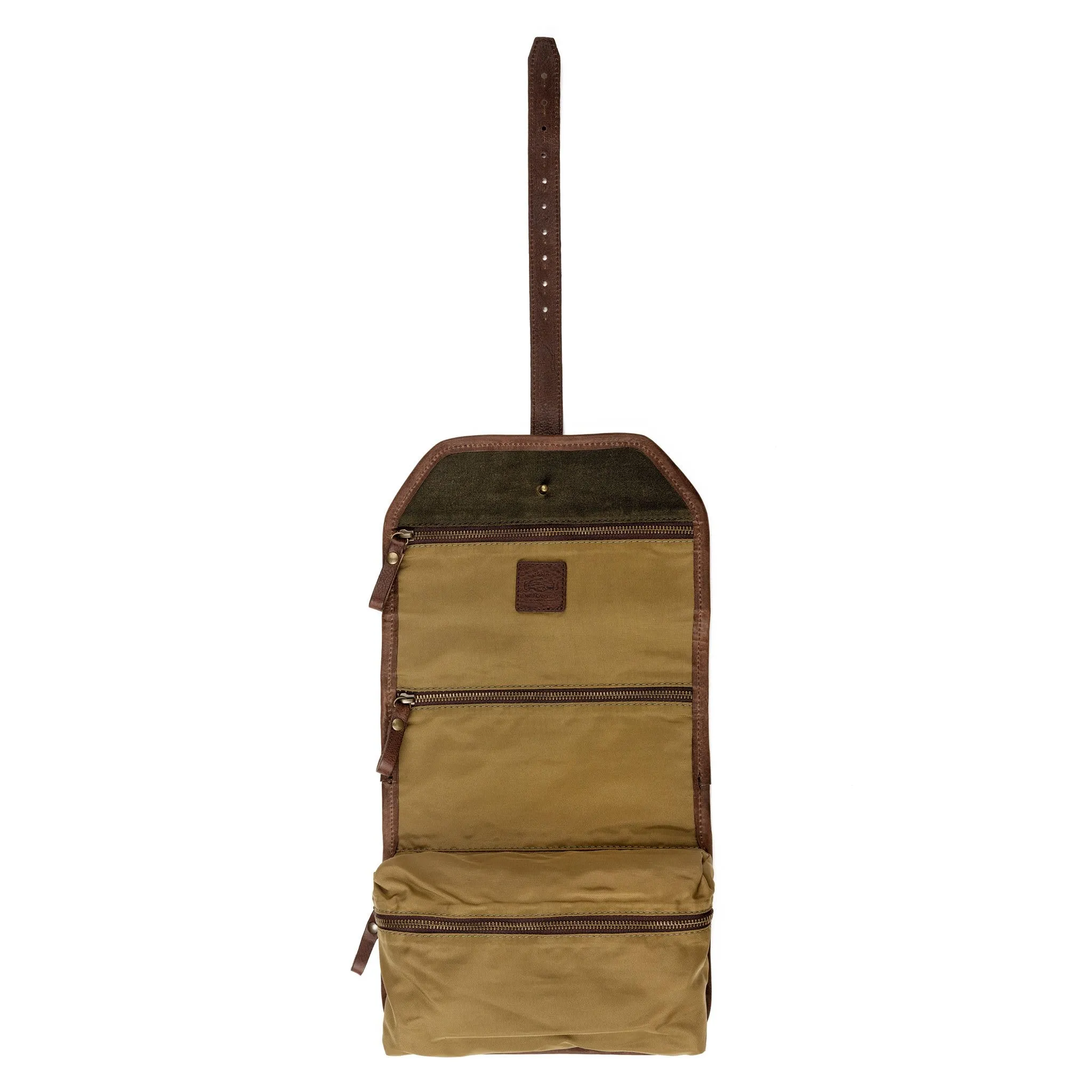 Campaign Waxed Canvas Roll-Up Shave Kit