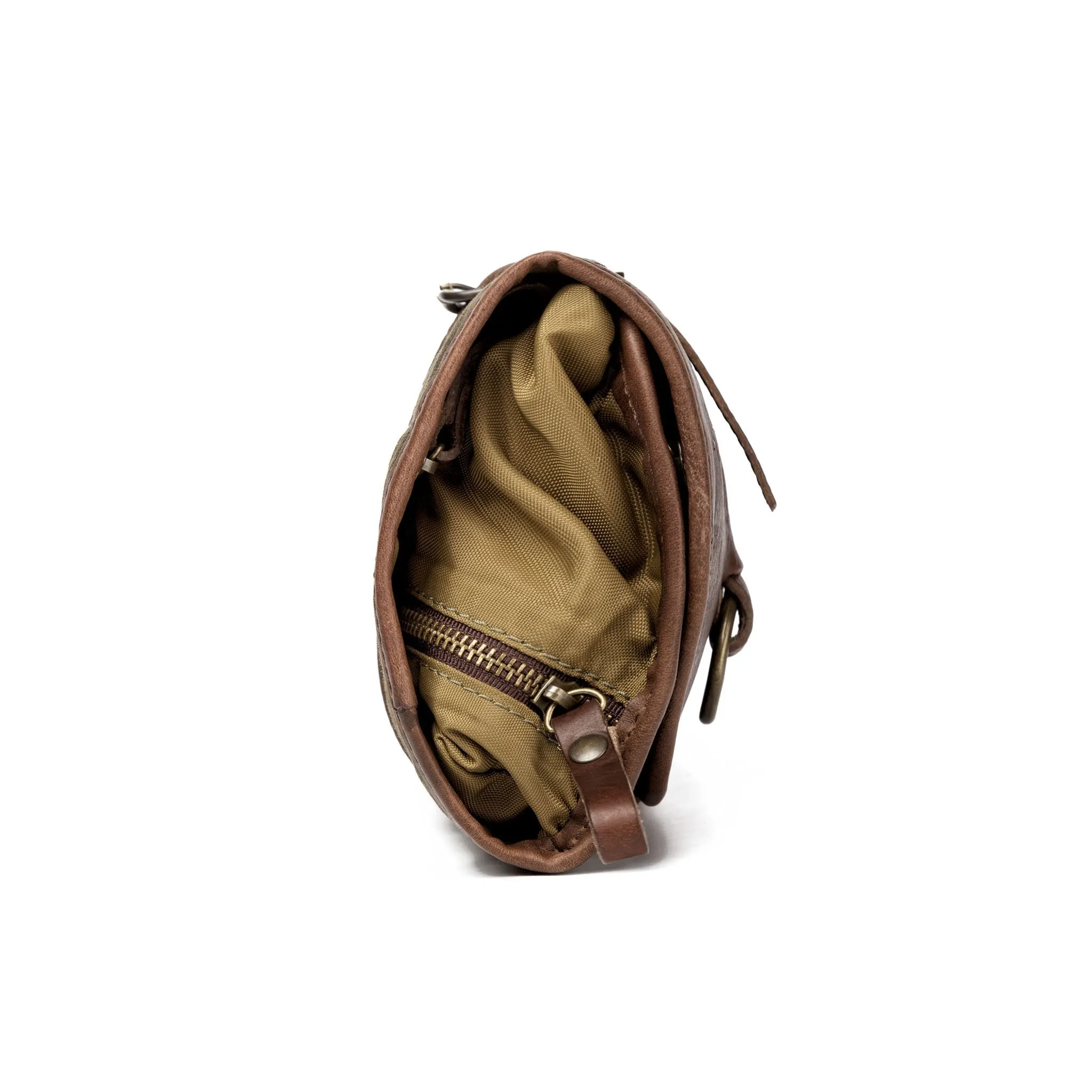 Campaign Waxed Canvas Roll-Up Shave Kit