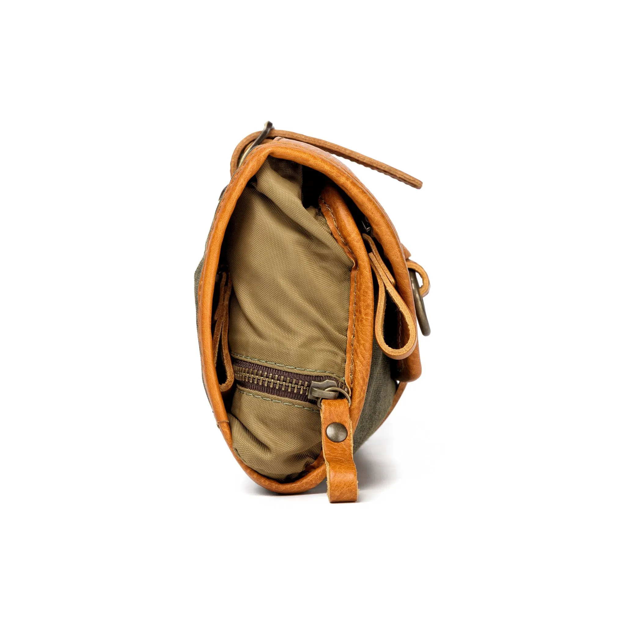 Campaign Waxed Canvas Roll-Up Shave Kit