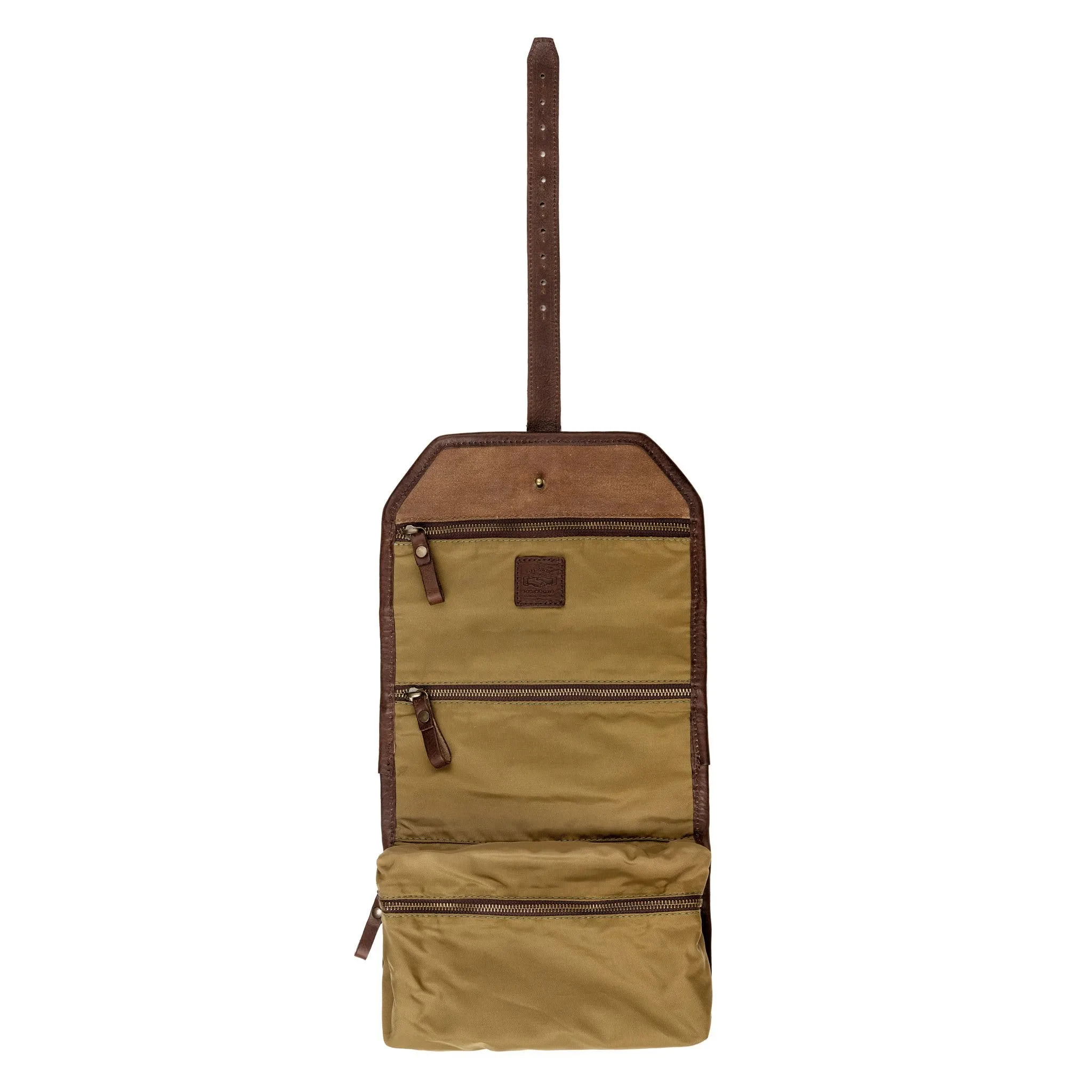 Campaign Waxed Canvas Roll-Up Shave Kit