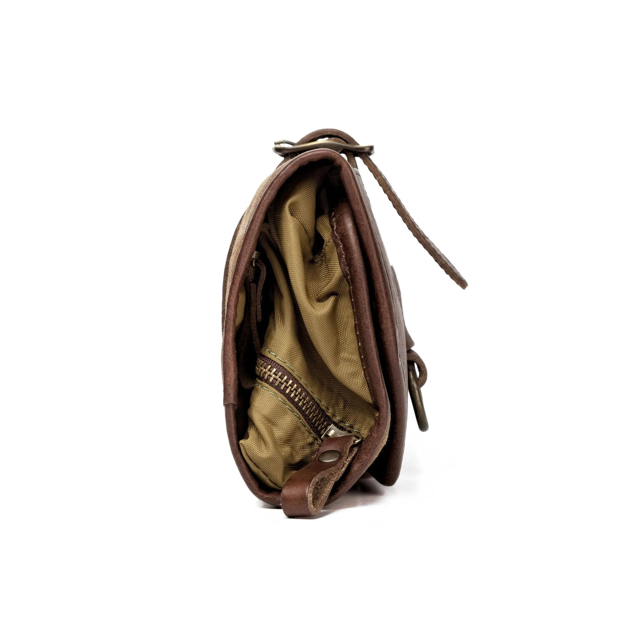 Campaign Waxed Canvas Roll-Up Shave Kit