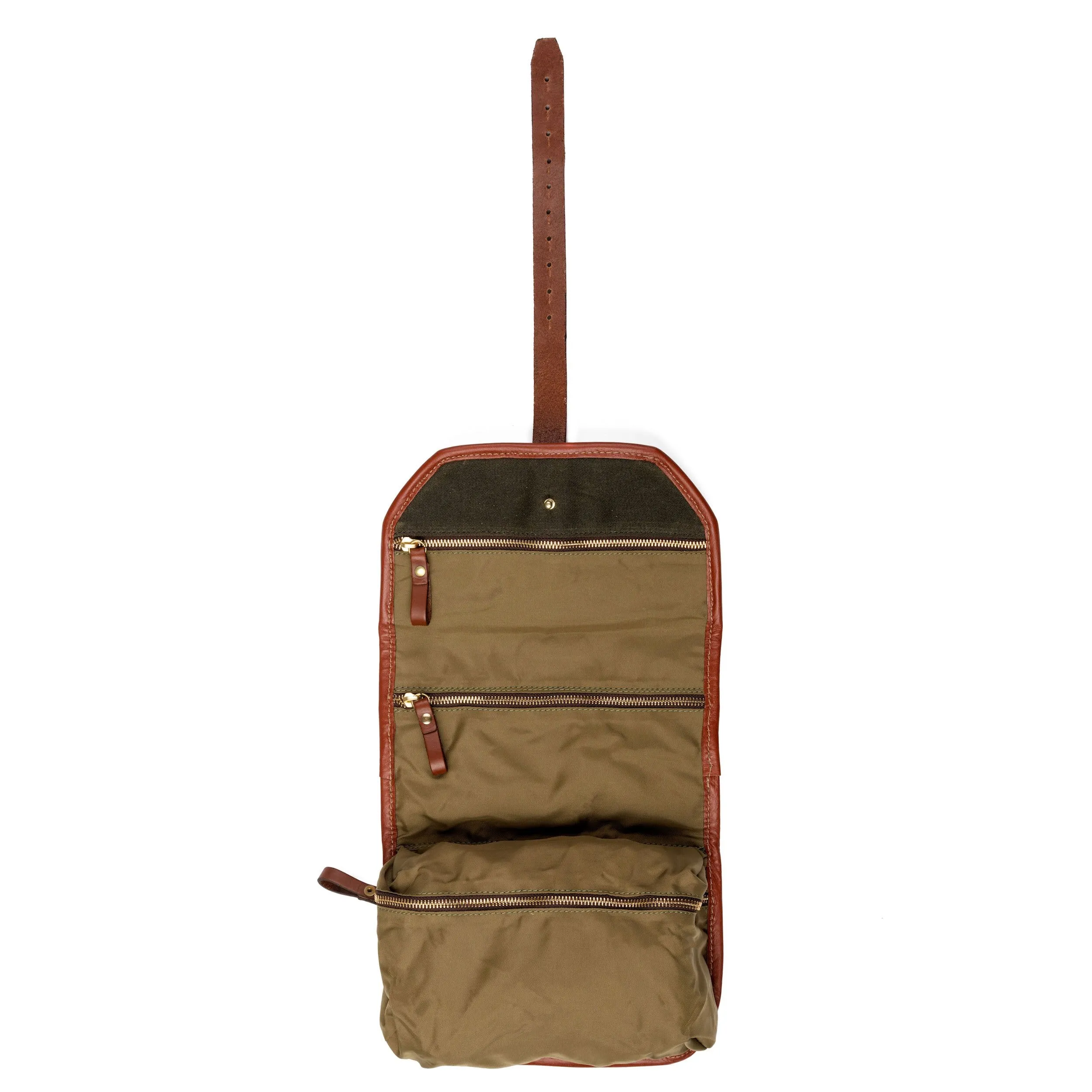 Campaign Waxed Canvas Roll-Up Shave Kit