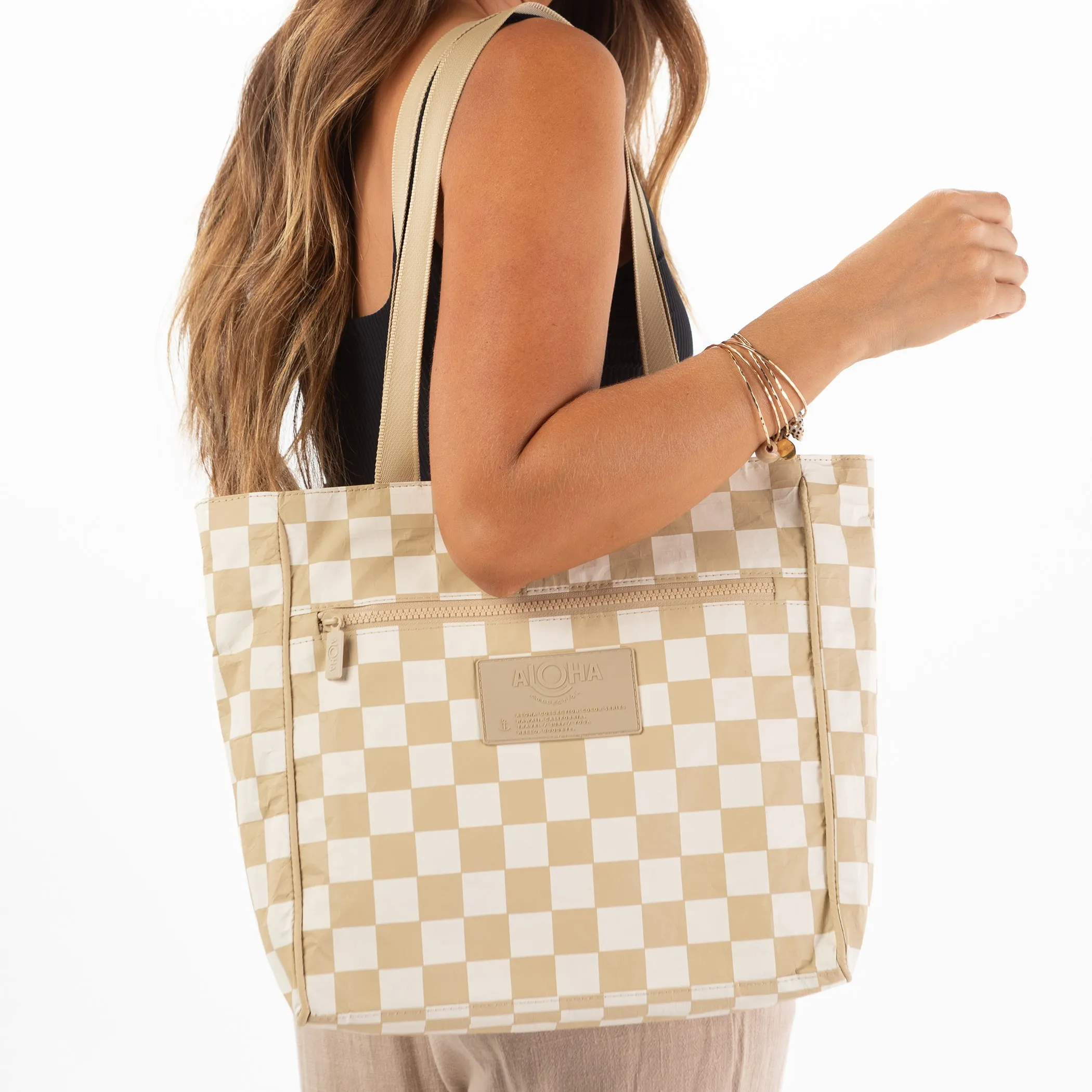 Checkmate Go-To Tote / Creme & Dune
