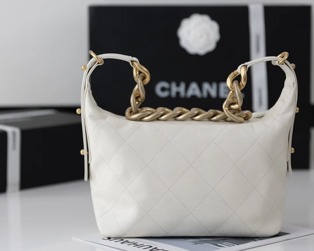CHLMedium Hobo Bag White For Women 11in/28cm