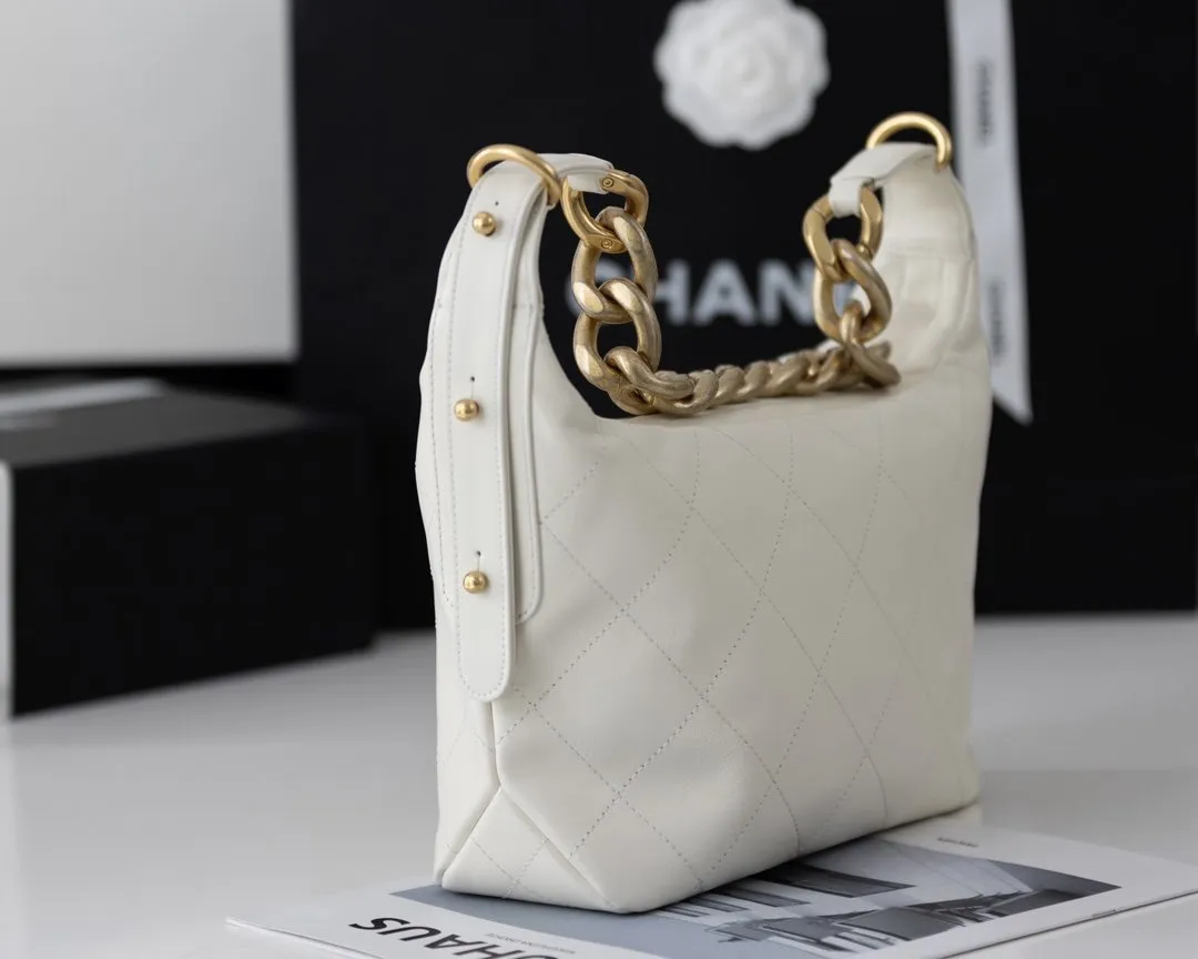 CHLMedium Hobo Bag White For Women 11in/28cm