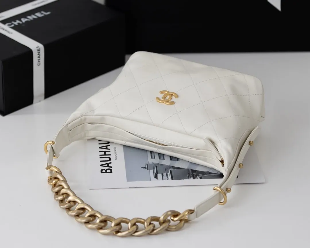 CHLMedium Hobo Bag White For Women 11in/28cm