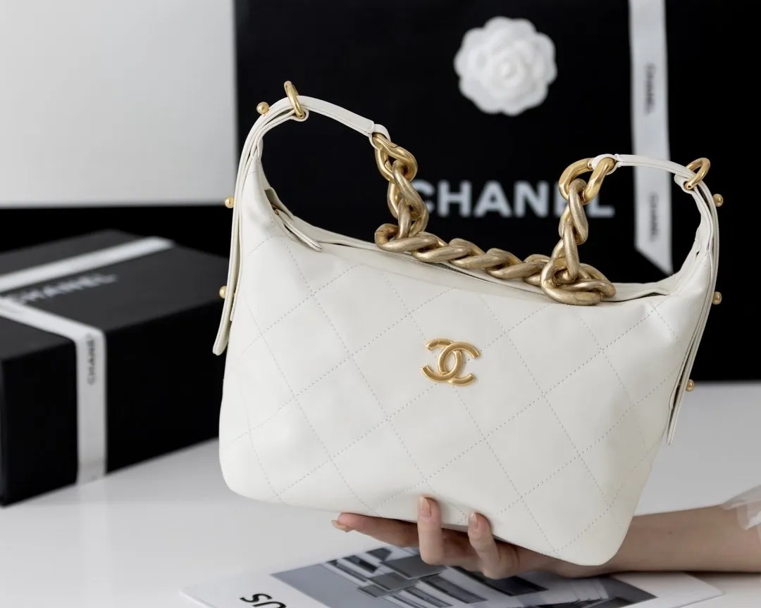 CHLMedium Hobo Bag White For Women 11in/28cm