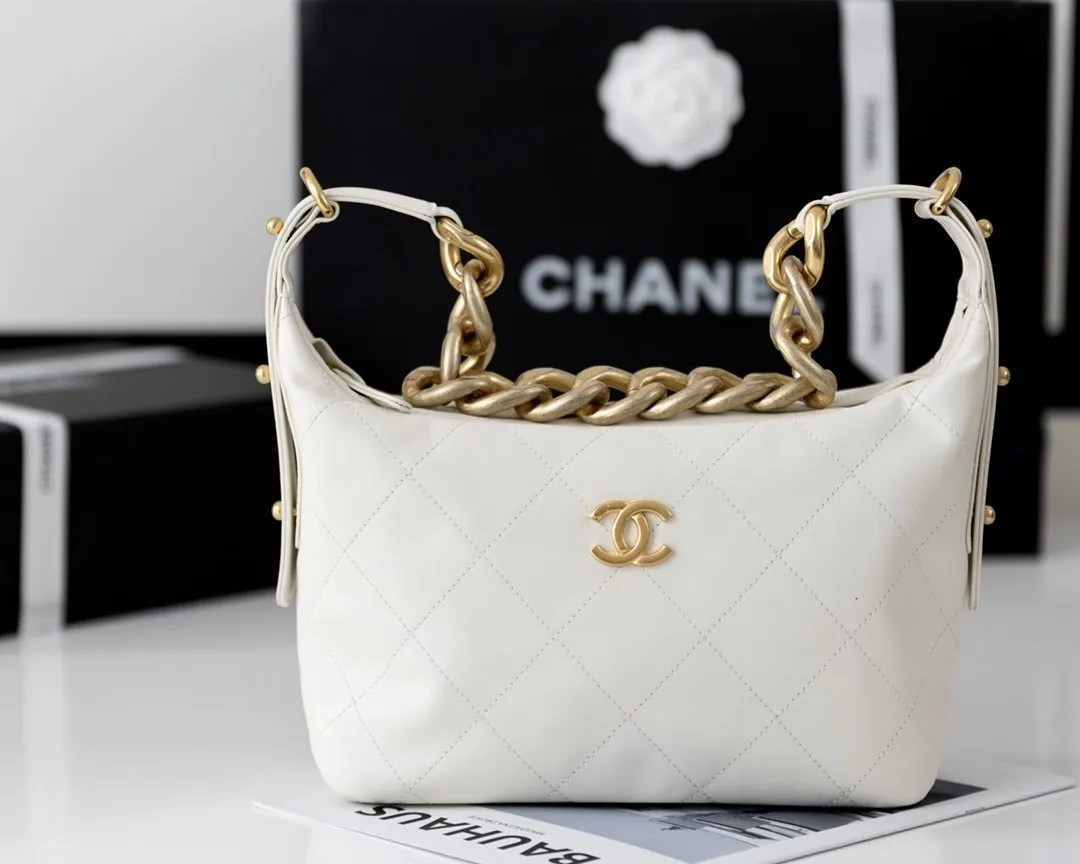 CHLMedium Hobo Bag White For Women 11in/28cm