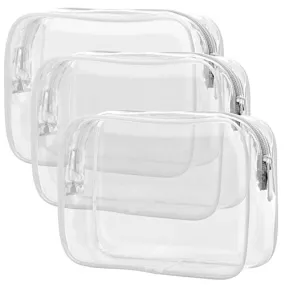 Clear Toiletry Bag, Packism 3 Pack TSA Approved Toiletry Bag