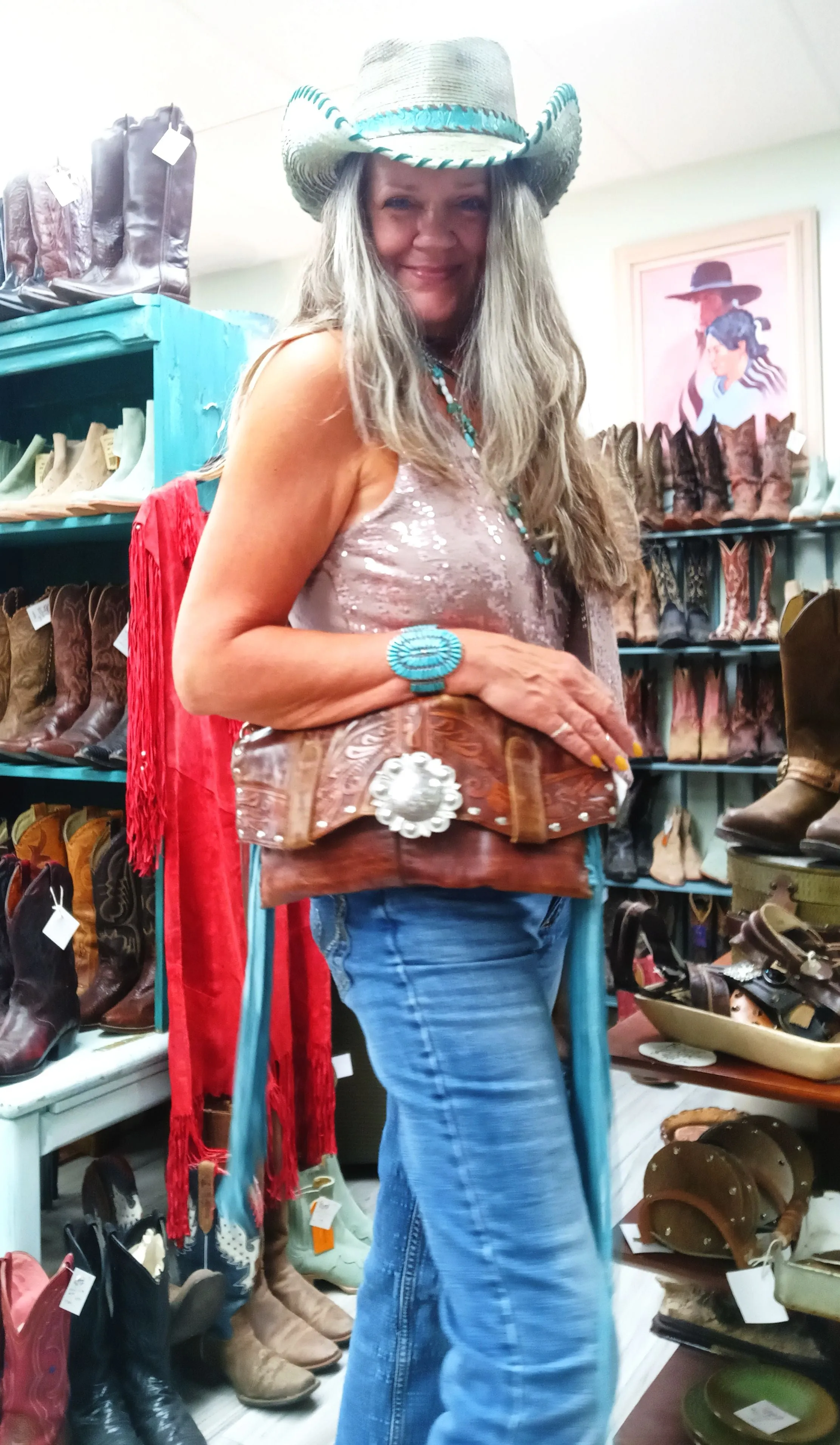 Clutch Cowboy Boot Purse CL10