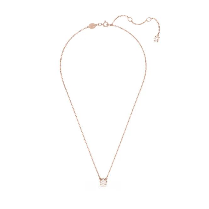 Constella Round Cut White Rose Gold-tone Plated Pendant 5636710
