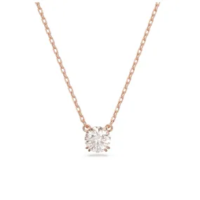 Constella Round Cut White Rose Gold-tone Plated Pendant 5636710