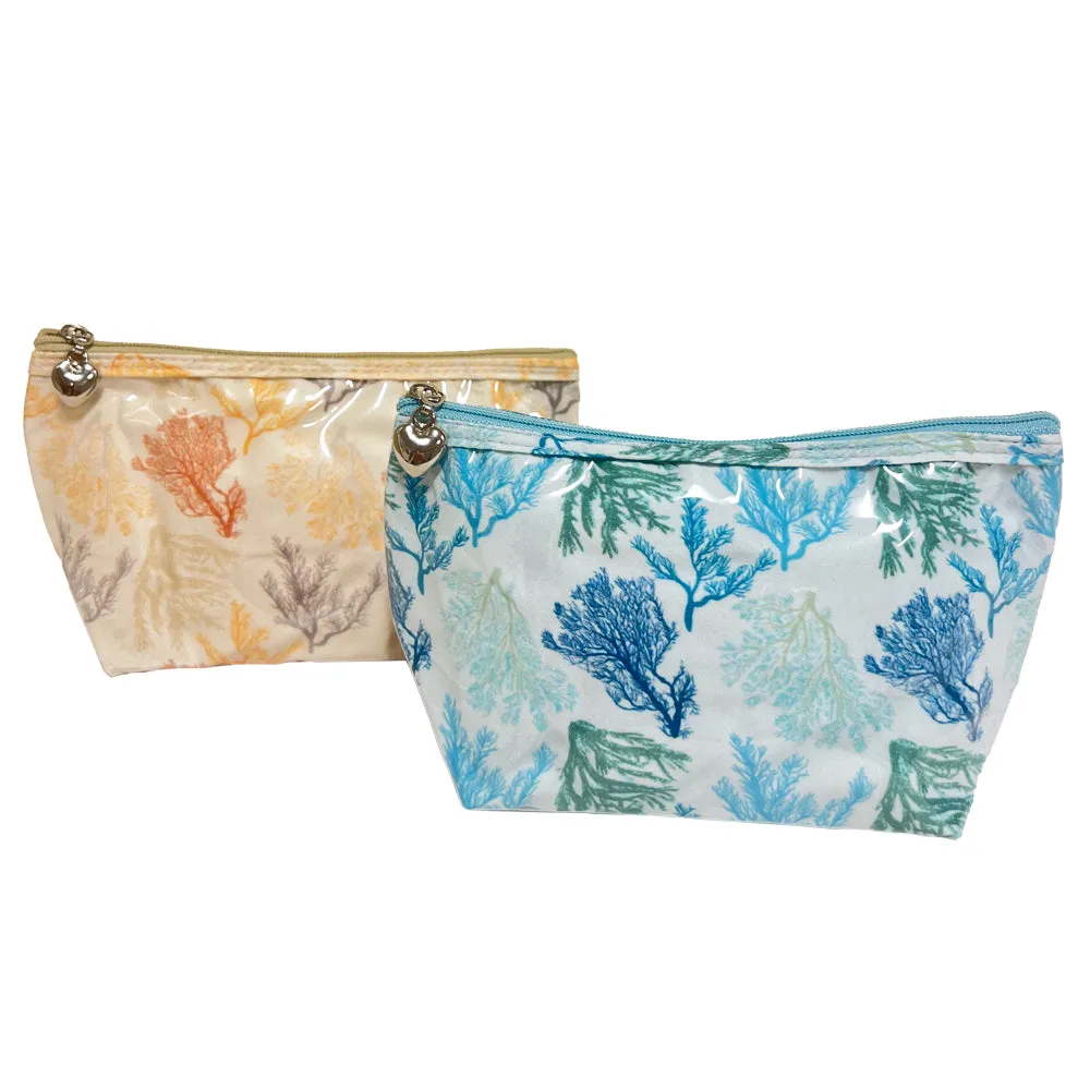 Cosmetic Bag (Small), Coral (Aqua)
