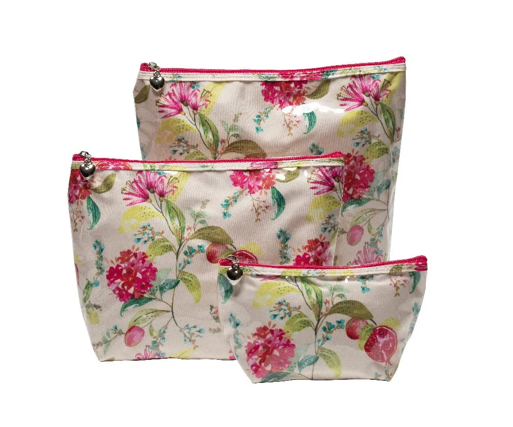 Cosmetic Bag (Small), Pomegranate