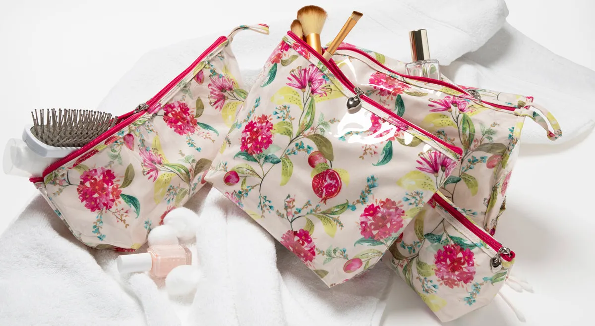 Cosmetic Bag (Small), Pomegranate