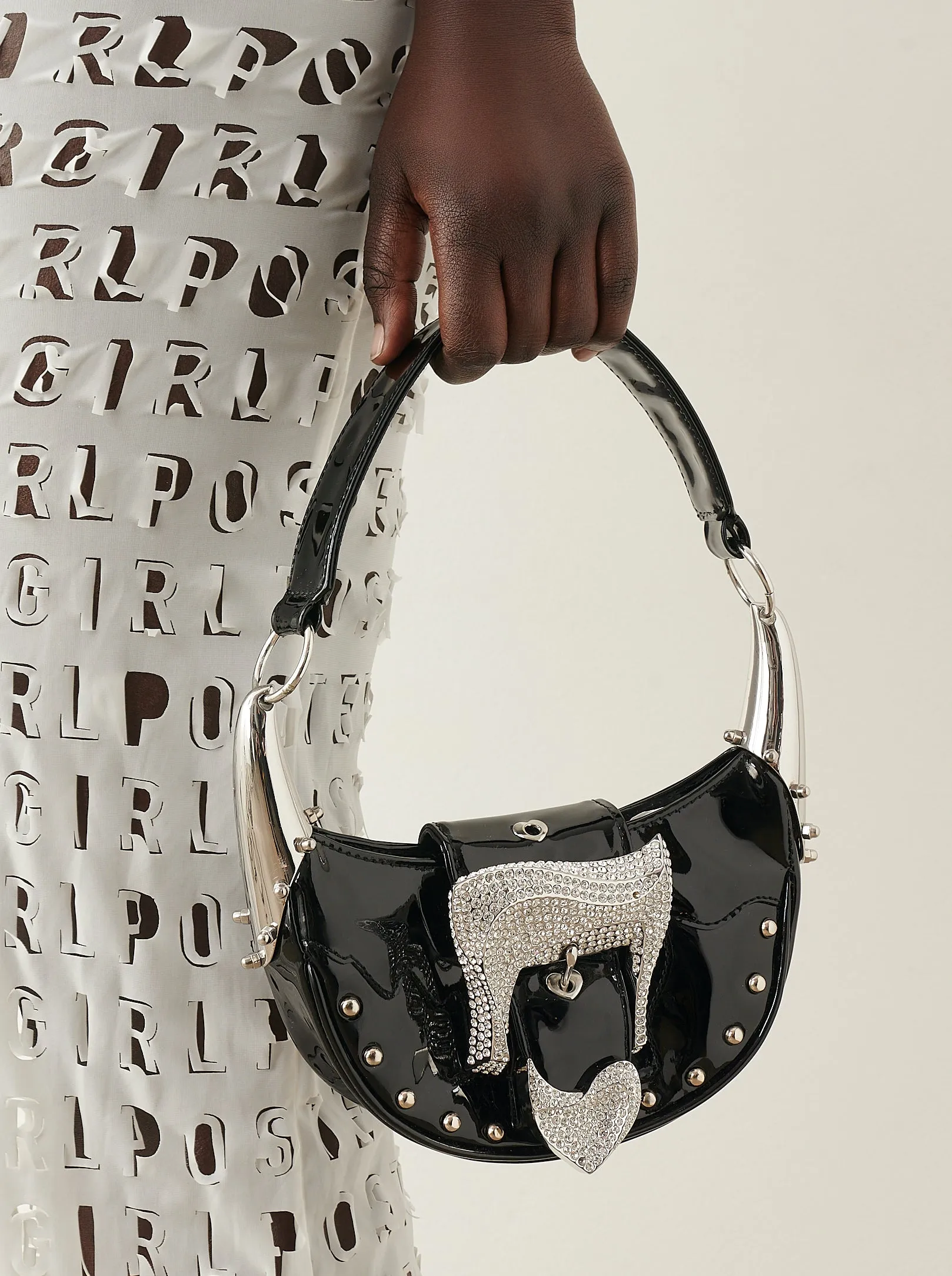 Deville Bag Patent Leather Black