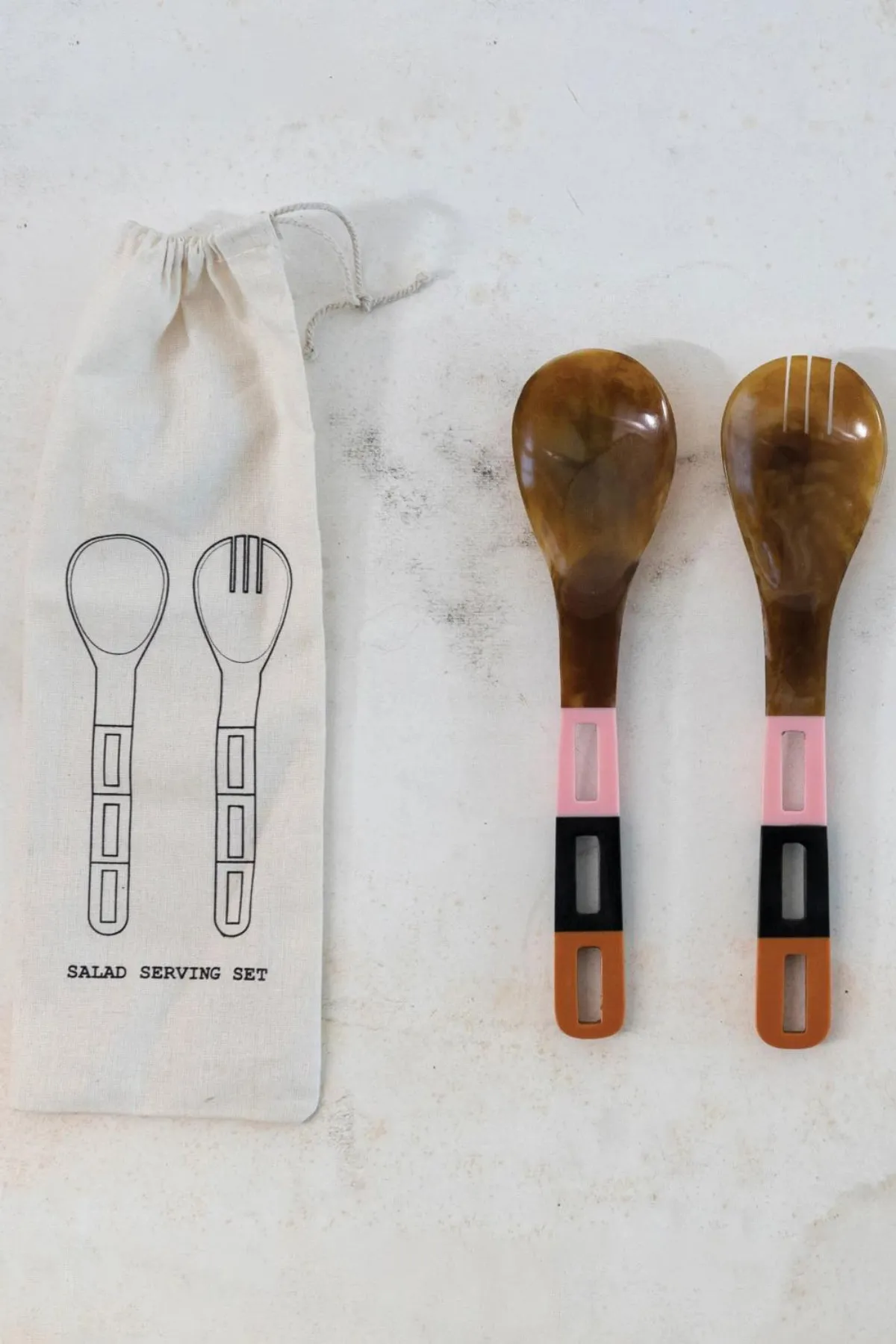 Elevated Gathering Resin Salad Servers