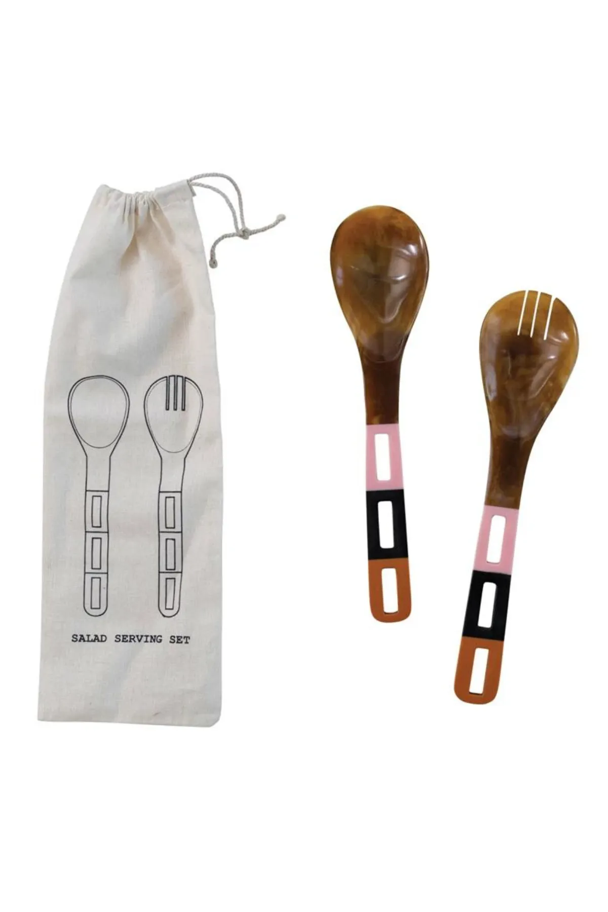 Elevated Gathering Resin Salad Servers
