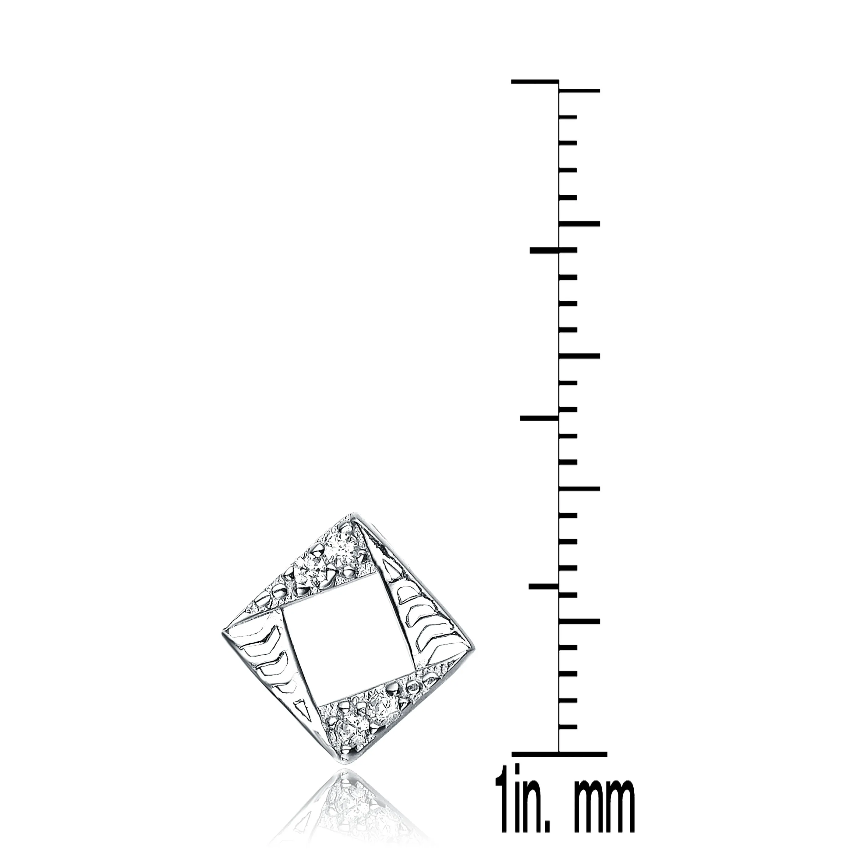 Elise Outlined Square Earrings