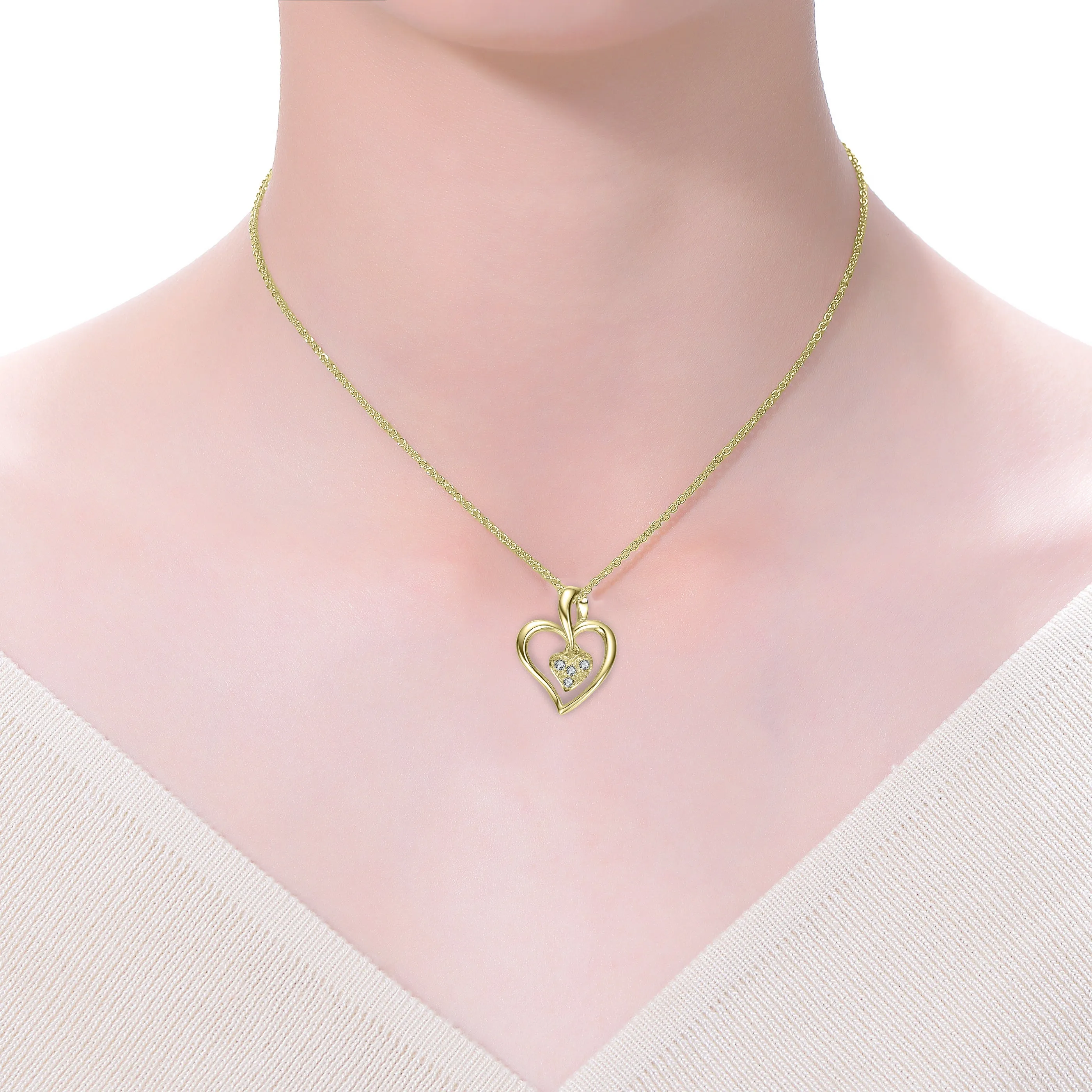 Emma Double Heart Necklace