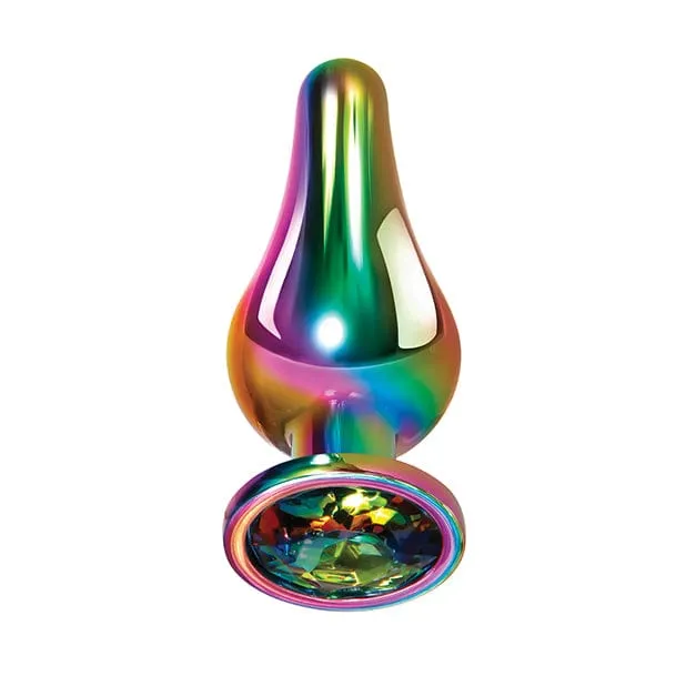 Evolved - Rainbow Metal Anal Plug Small (Silver)