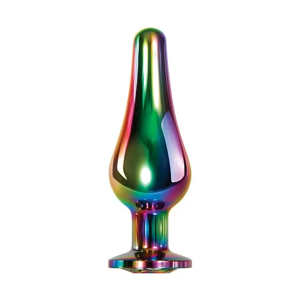 Evolved - Rainbow Metal Anal Plug Small (Silver)