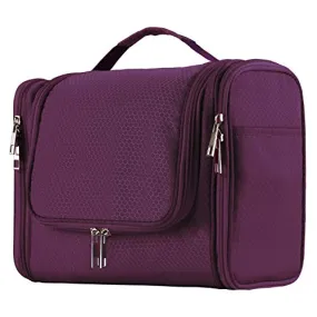 Extra Large Capacity Hanging Toiletry Bag for Men & Women, Purple