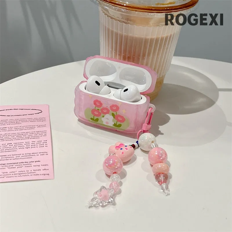 Flower Bunny AirPods Case