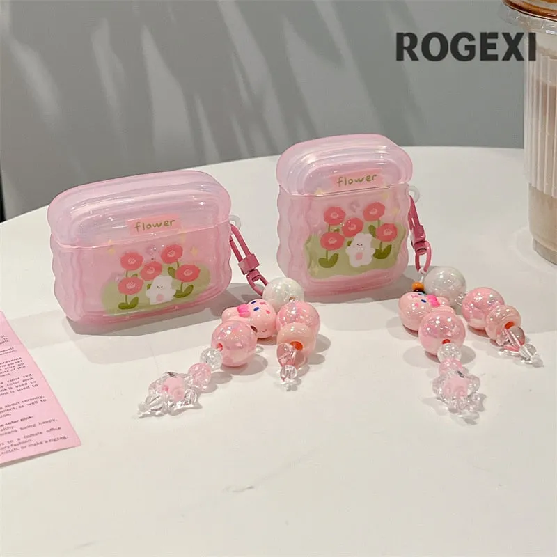 Flower Bunny AirPods Case