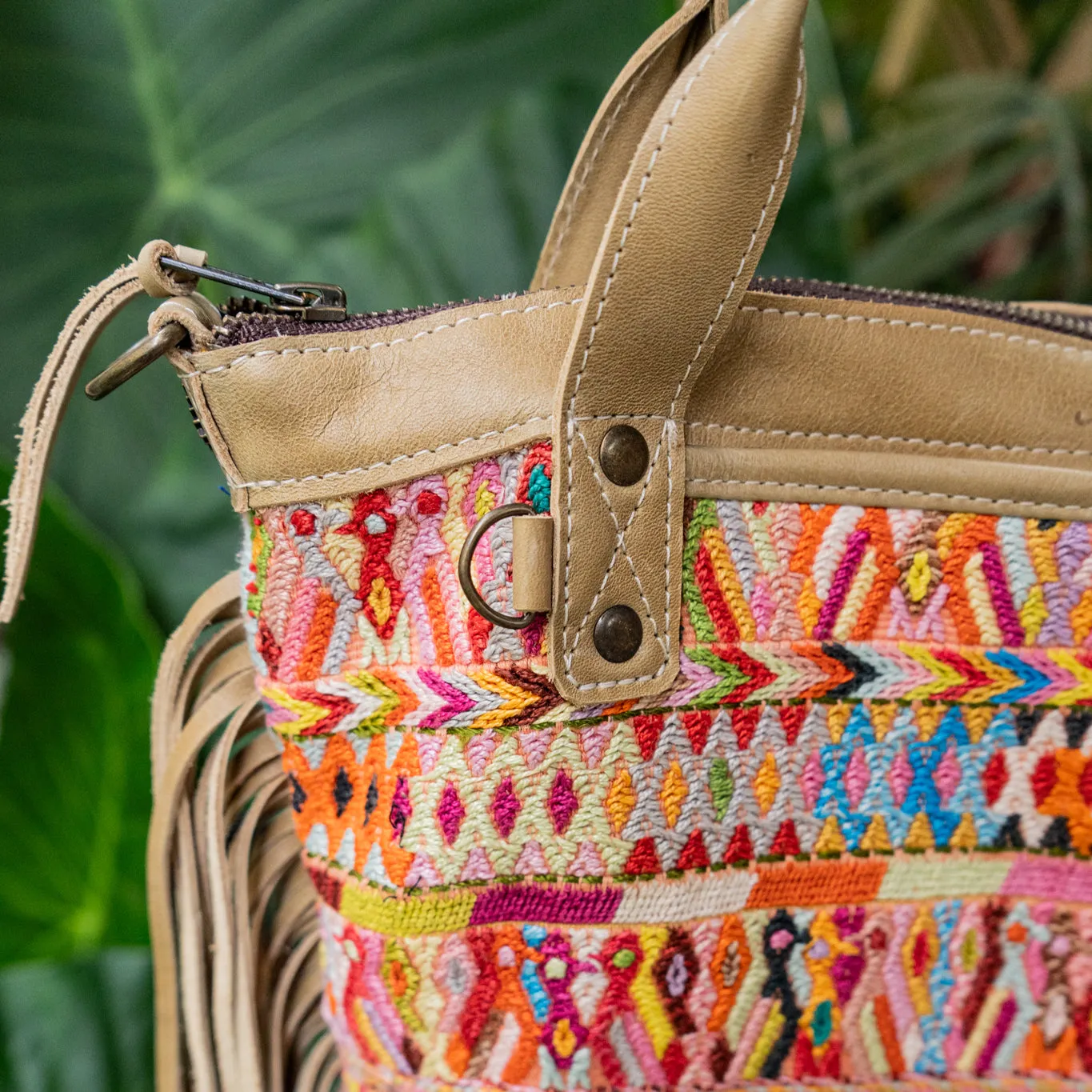 FRINGE MTPB - OOAK HUIPIL - CAMEL - NO. 13619