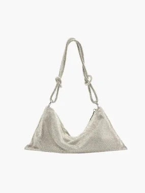 Glam Crystal Mesh Shoulder Bag