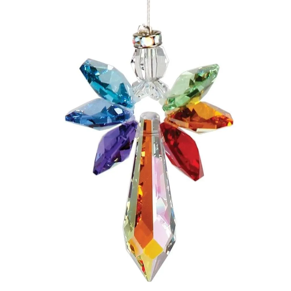 Guardian Angel Crystal Suncatchers Large -Glorious Colors! Rainbow Makers