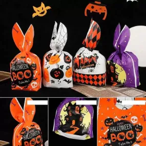 Halloween Bunny Ears Pumpkin Candy Bag