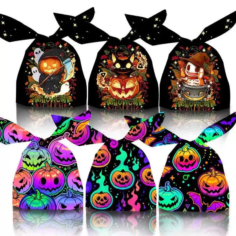 Halloween Bunny Ears Pumpkin Candy Bag