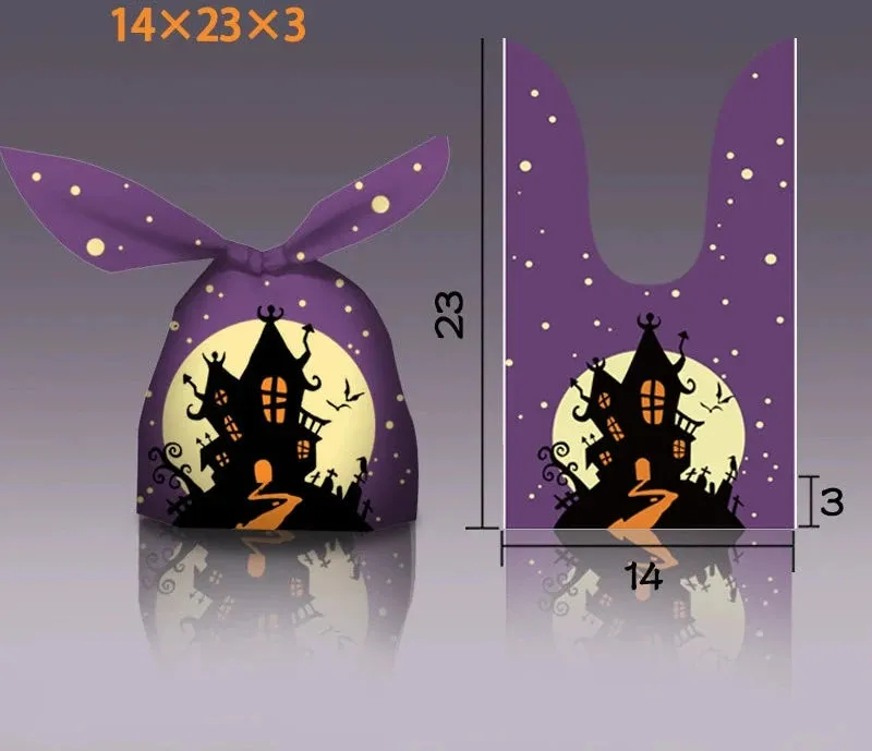 Halloween Bunny Ears Pumpkin Candy Bag
