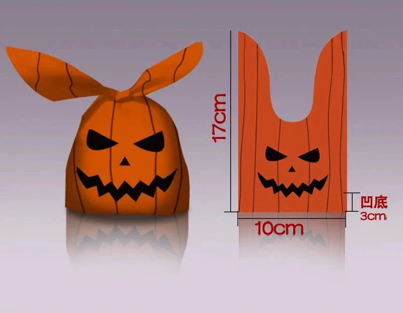 Halloween Bunny Ears Pumpkin Candy Bag