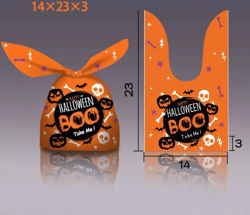 Halloween Bunny Ears Pumpkin Candy Bag