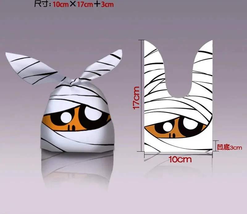 Halloween Bunny Ears Pumpkin Candy Bag