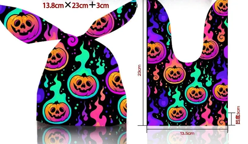 Halloween Bunny Ears Pumpkin Candy Bag