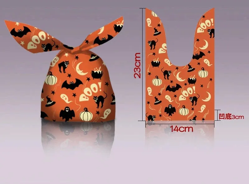 Halloween Bunny Ears Pumpkin Candy Bag